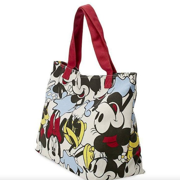 NWT Disney Store Minnie Canvas Tote Bag Shopper - Picture 2 of 4